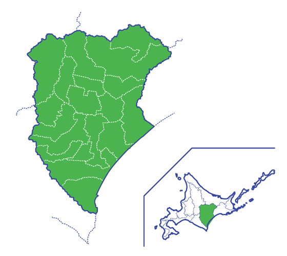 十勝エリアの地図
